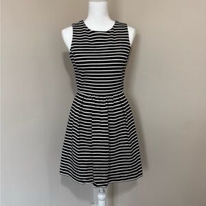 Black and White Striped Dress